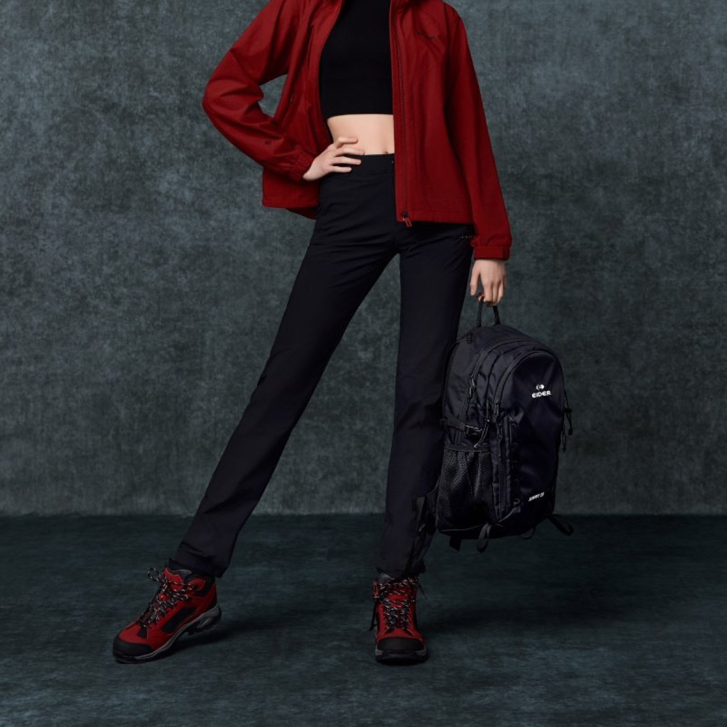 【EIDER】女WINDLOCK彈性修身長褲/24EDWU24311-[淺米褐、經典黑]