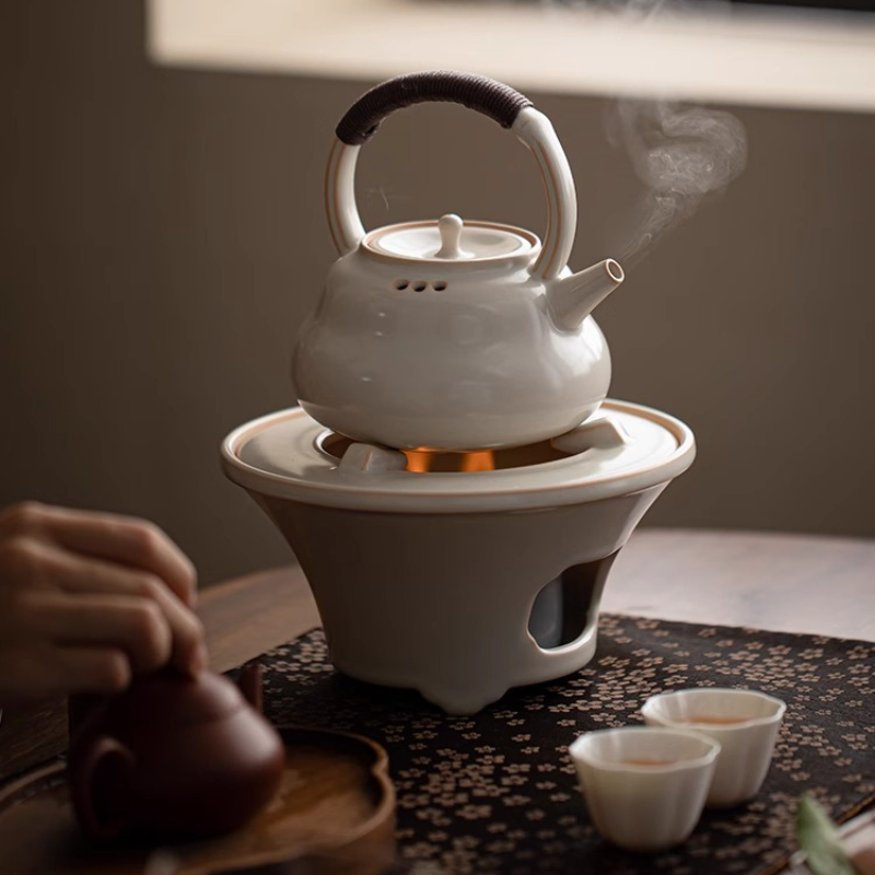 蘇打釉提梁煮茶壺套組