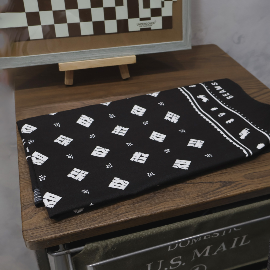 2024AW BEAMS JAPAN 涉谷一周年 八公 狗狗 DOG 限定 桌巾 大 方巾 手帕 現貨 56470175877