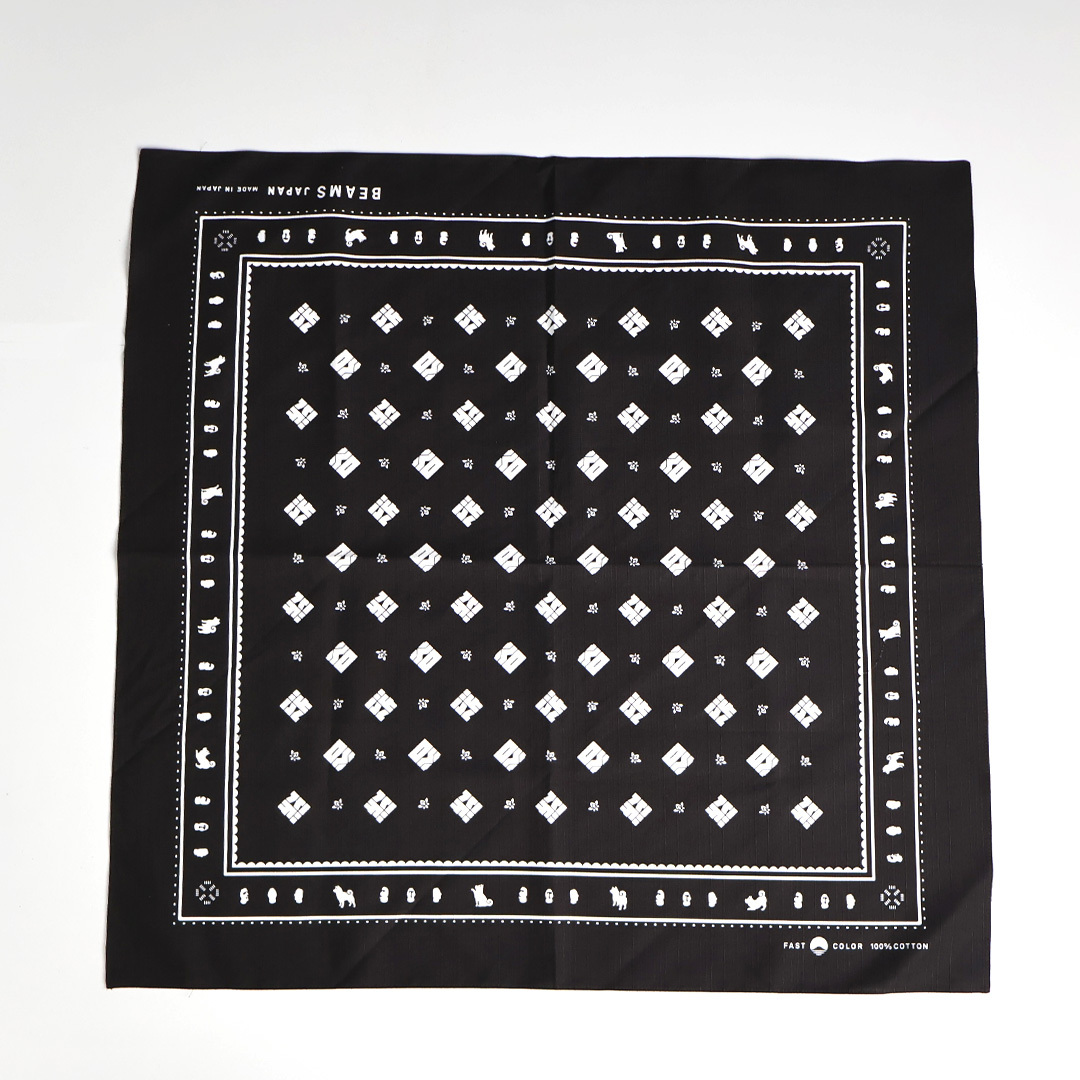 2024AW BEAMS JAPAN 涉谷一周年 八公 狗狗 DOG 限定 桌巾 大 方巾 手帕 現貨 56470175877