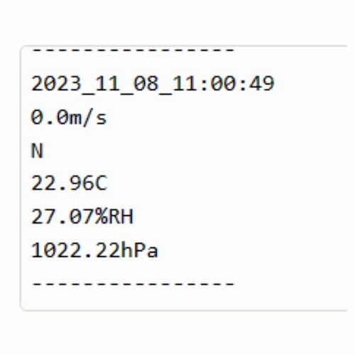 DTSL_DFRobot Lark Weather Station EDU0157-EN_Make Code_Output