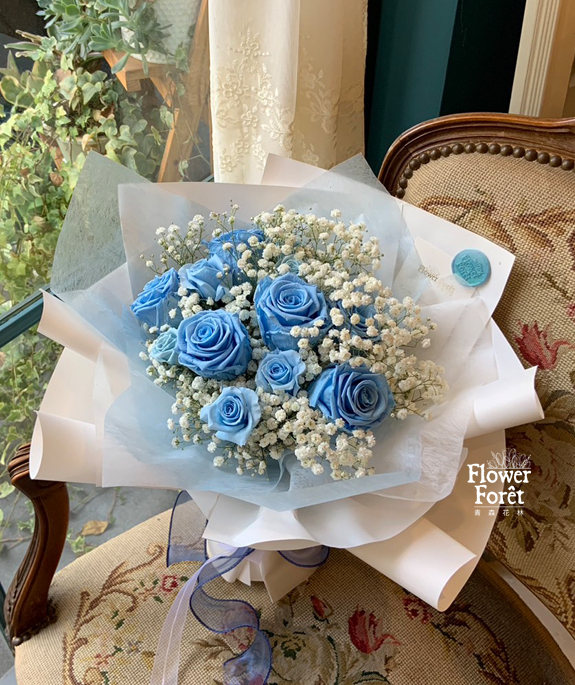 永生藍玫之星 | 花束