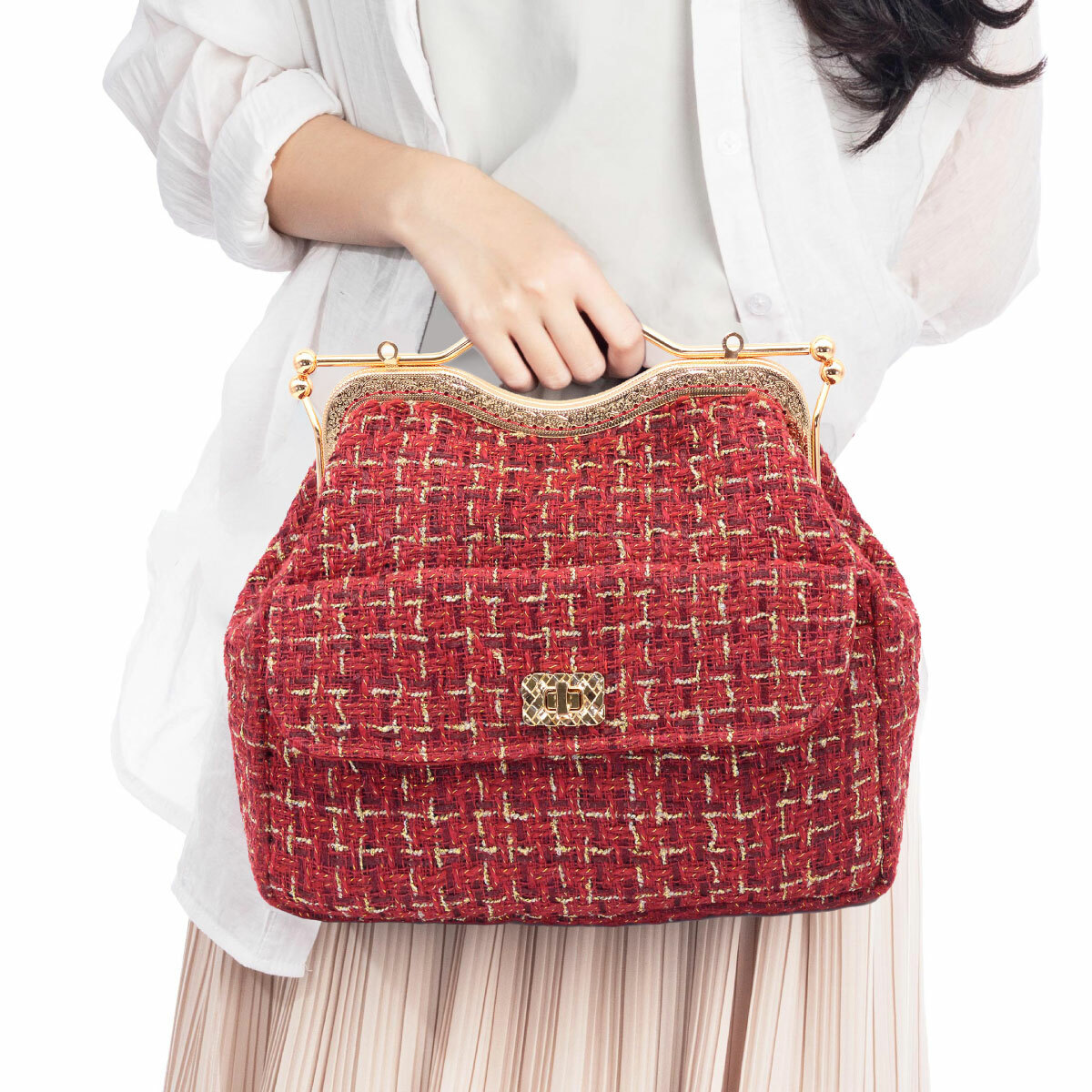 20.5公分唇型口金/個【贈唇型口金手提斜背包紙型】