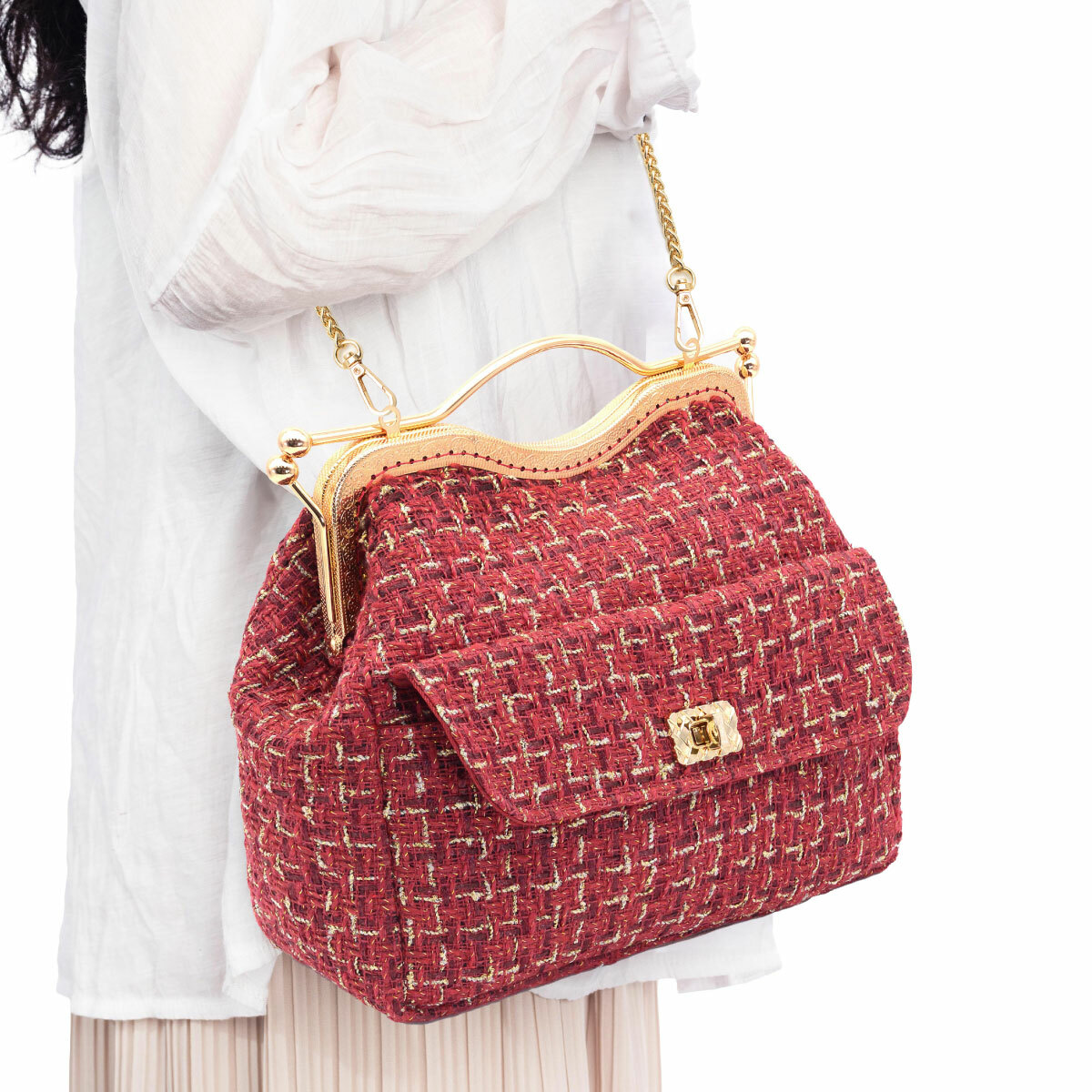 20.5公分唇型口金/個【贈唇型口金手提斜背包紙型】