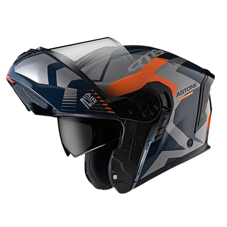 ASTONE RT6 彩繪 ZB02 藍灰 上掀式 可樂帽