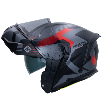 ASTONE RT6 彩繪 ZB02 平黑紅 上掀式 可樂帽