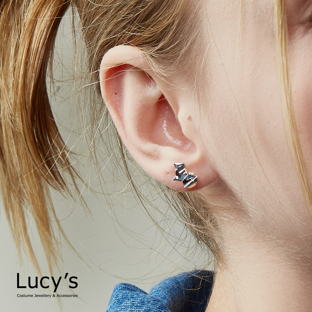 純銀摺紙系列｜狐狸 耳環 (17273)