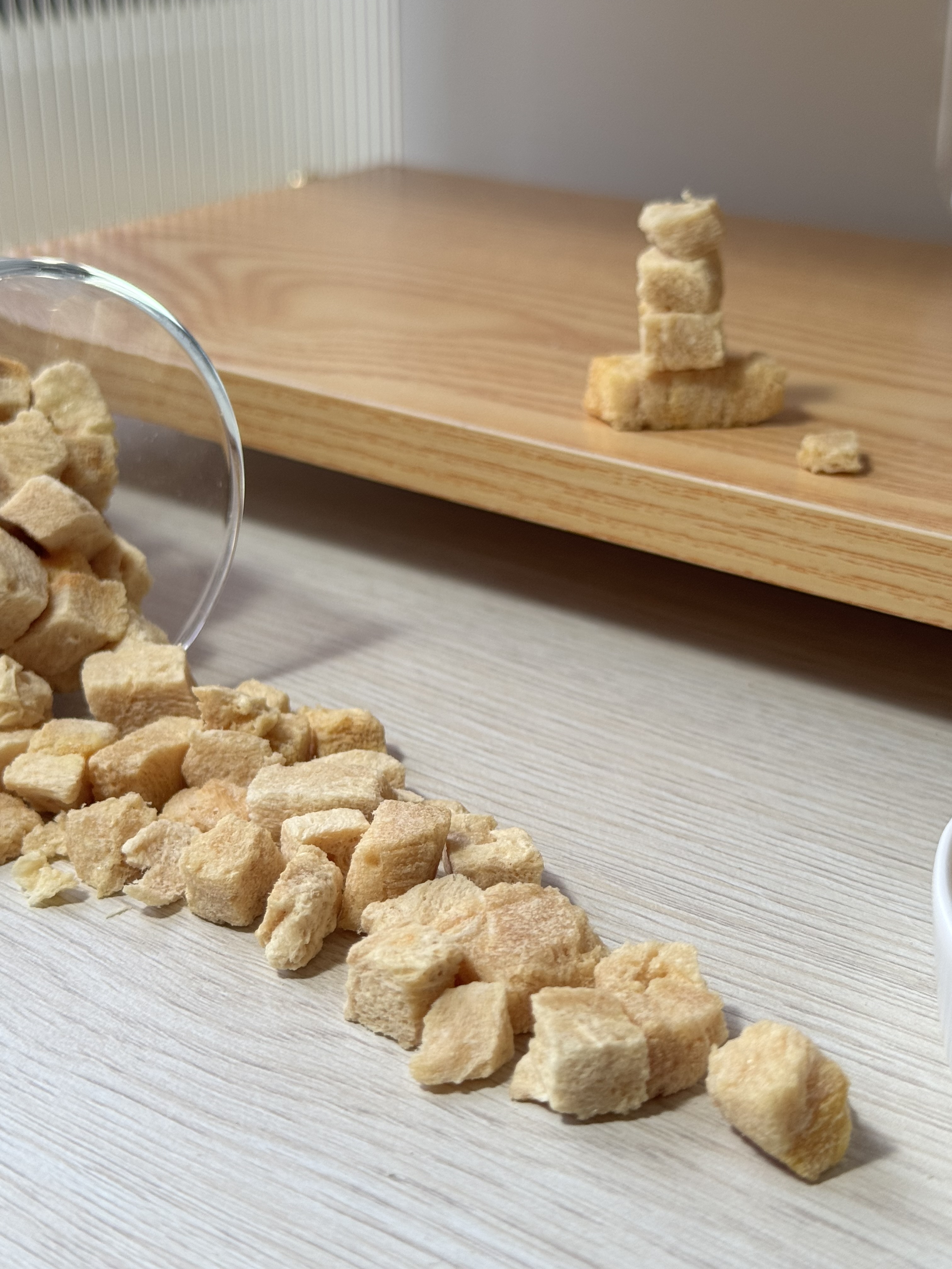 鮮肉凍乾🌟虱目魚丁60公克🌟原肉製成｜拌料好心凍｜真空冷凍乾燥