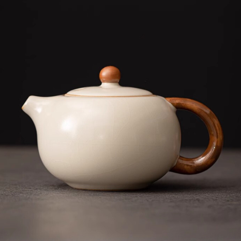 米黃汝窯西施壺