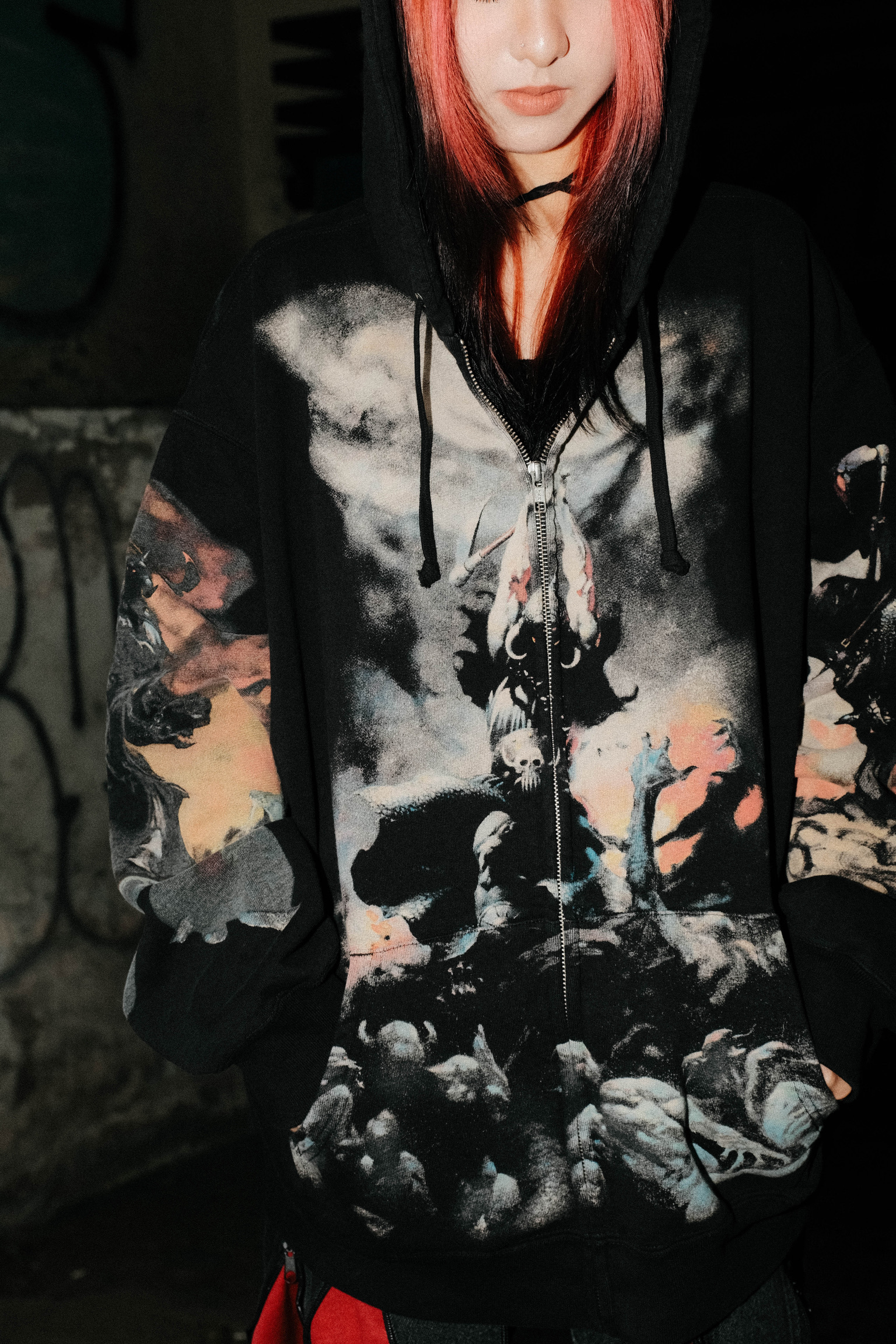 Supreme 24FW Frazetta Zip Up Hooded Sweatshirt 拉鍊外套