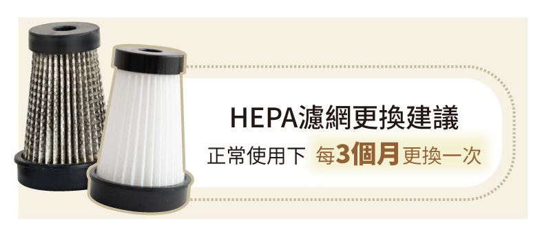 HEPA濾網定期更換