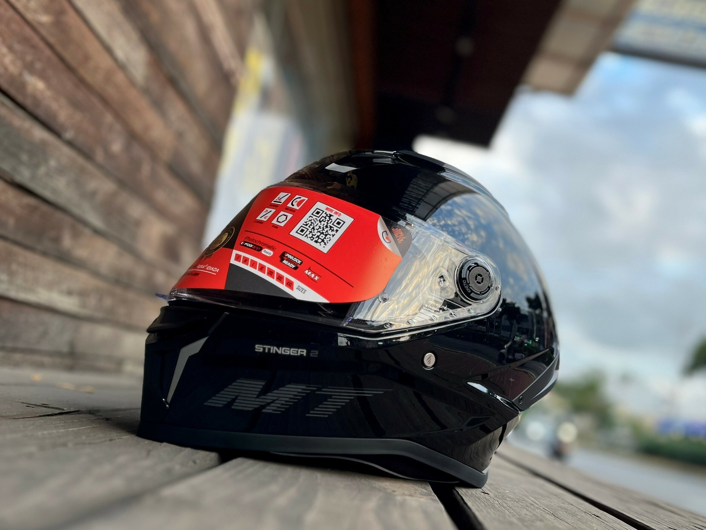 MT Helmet STINGER 2 毒刺2 素色 閃亮黑 全罩 亞版