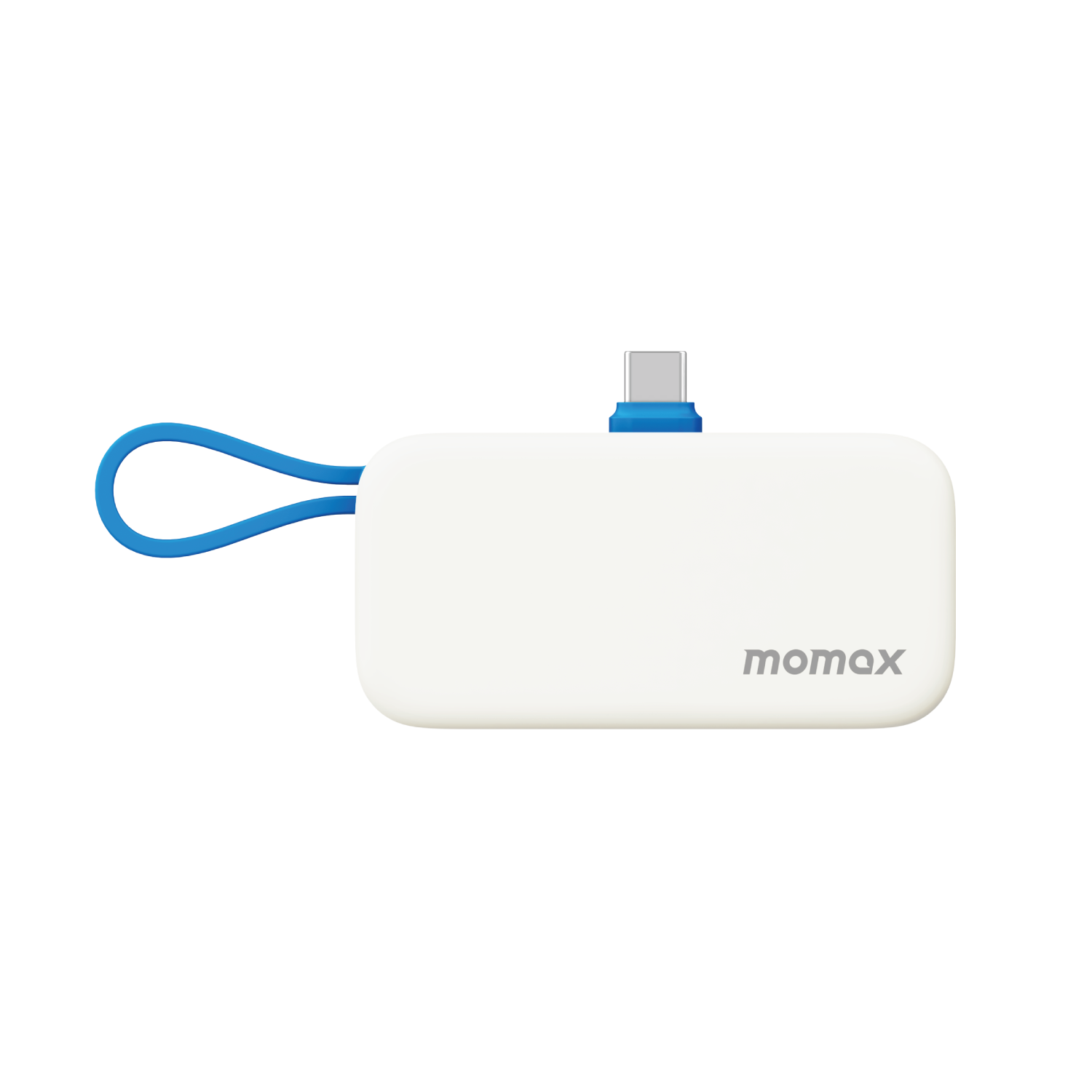 MOMAX 1-Power Mini 5000mAh USB-C摺疊充電插頭及USB-C線移動電源(藍色)IP130B《香港行貨》《2年保養》