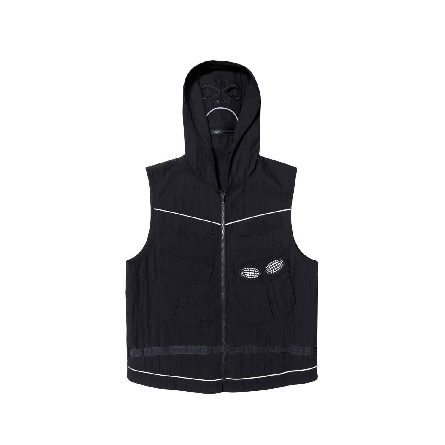 反光矚目機能背心-黑