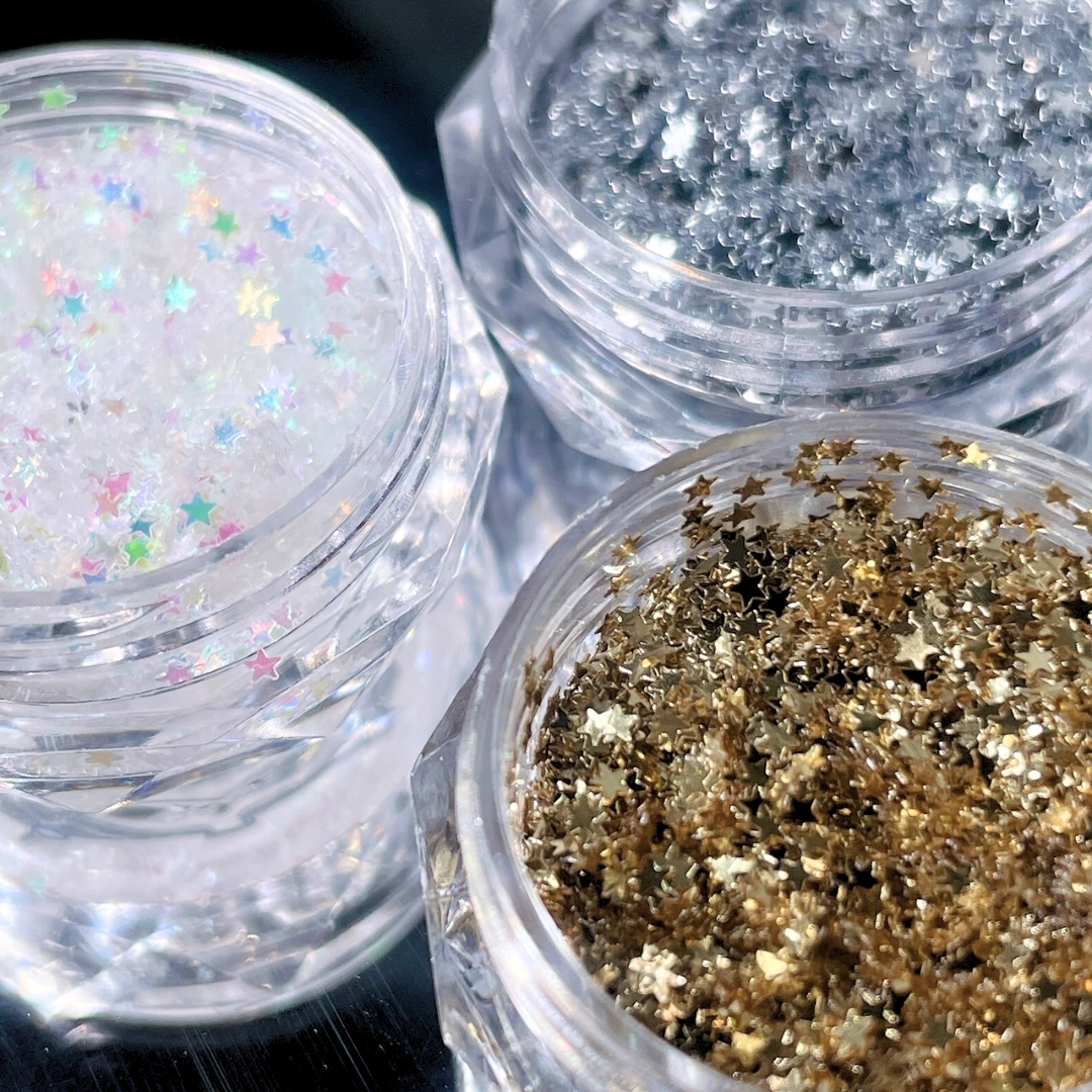 1mm韓國超可愛迷你星星愛心亮片