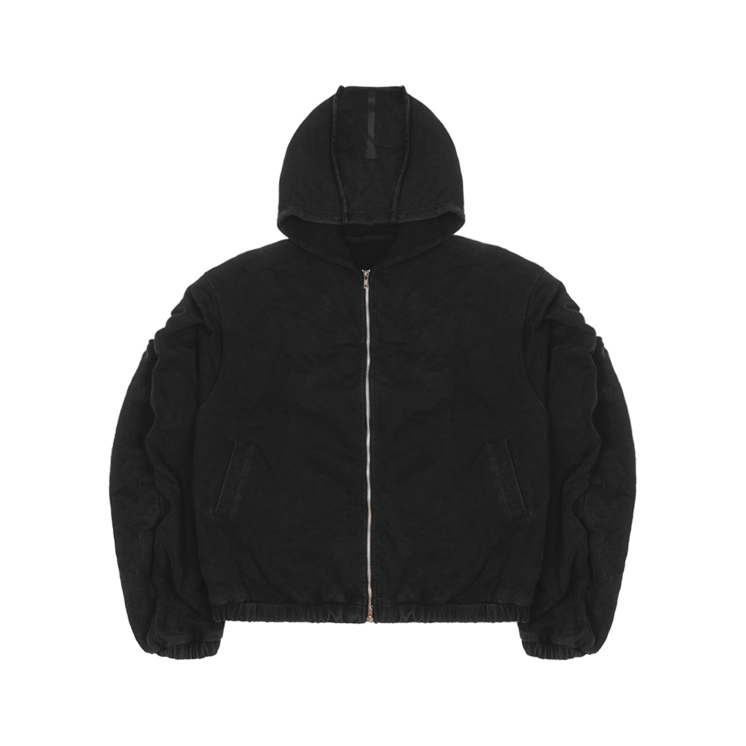 Kaesy Creased Jacket - Dark Grey