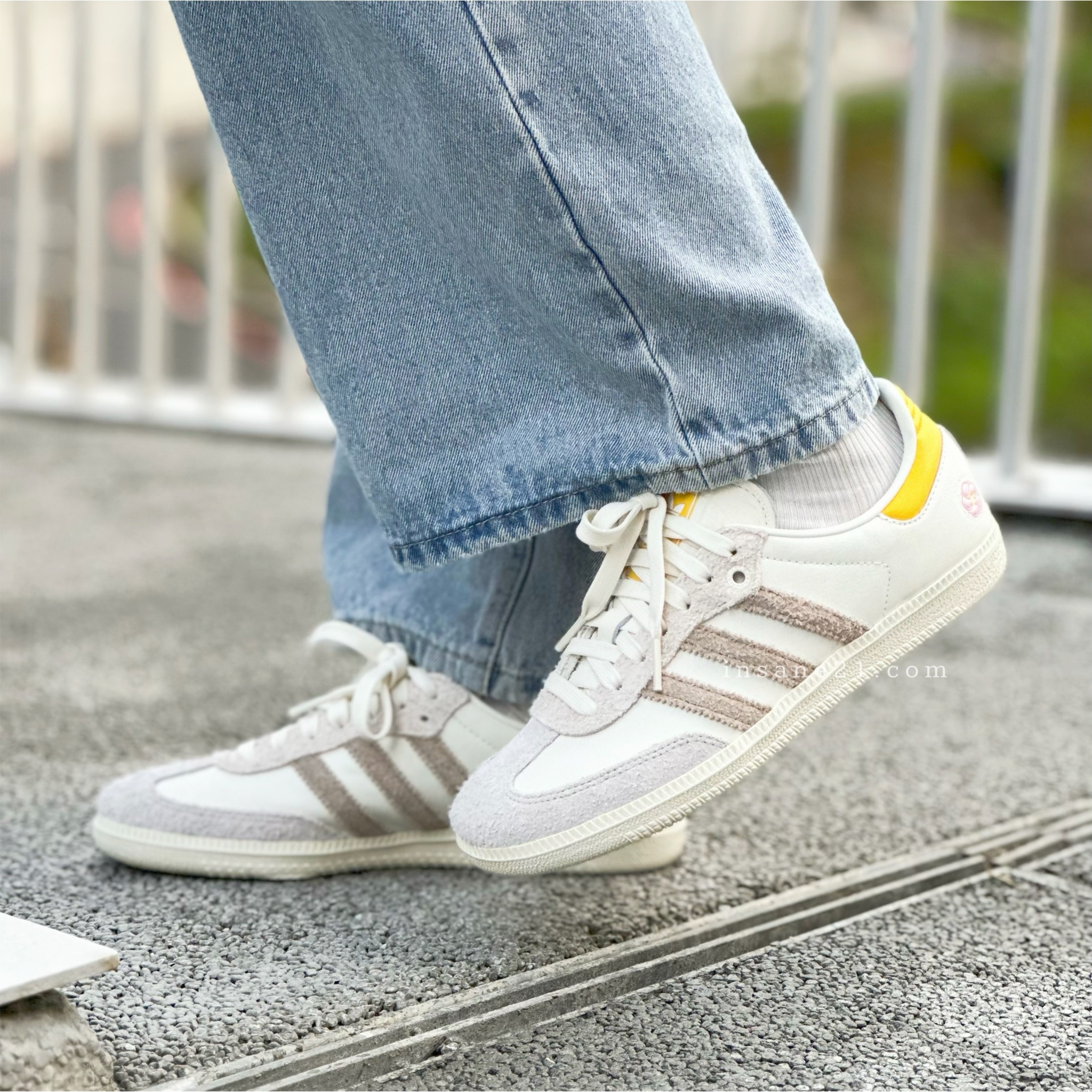 ADIDAS X KASINA SAMBA CONSORTIUM CUP 聯名 德訓鞋 麂皮黃 小花 IE0169