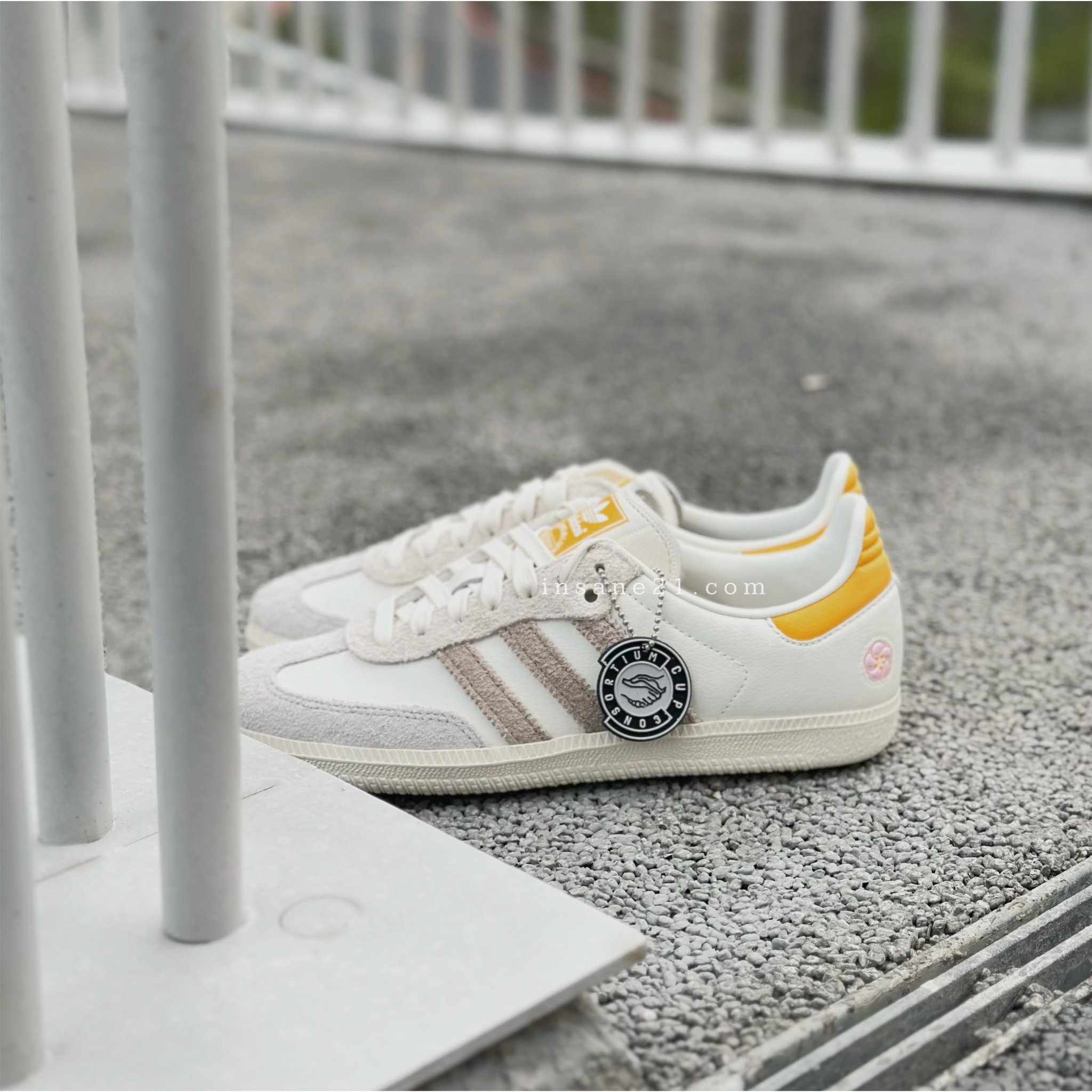 ADIDAS X KASINA SAMBA CONSORTIUM CUP 聯名 德訓鞋 麂皮黃 小花 IE0169
