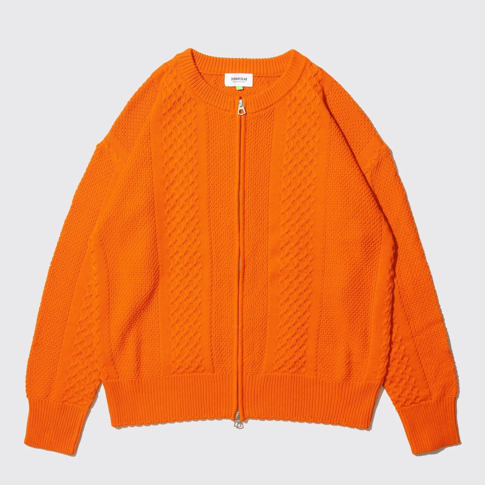DEMARCOLAB CABLE KNIT ZIP SWEAT - 24FW