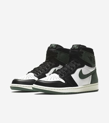 -(D7c)-【瑕疵商品】AIR JORDAN 1 RETRO HIGH CLAY GREEN 六冠 黑綠-555088 135