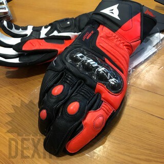 德芯騎士部品屋 DAINESE CARBON 4 LONG GLOVES 碳纖維護具 皮革長手套 公司貨