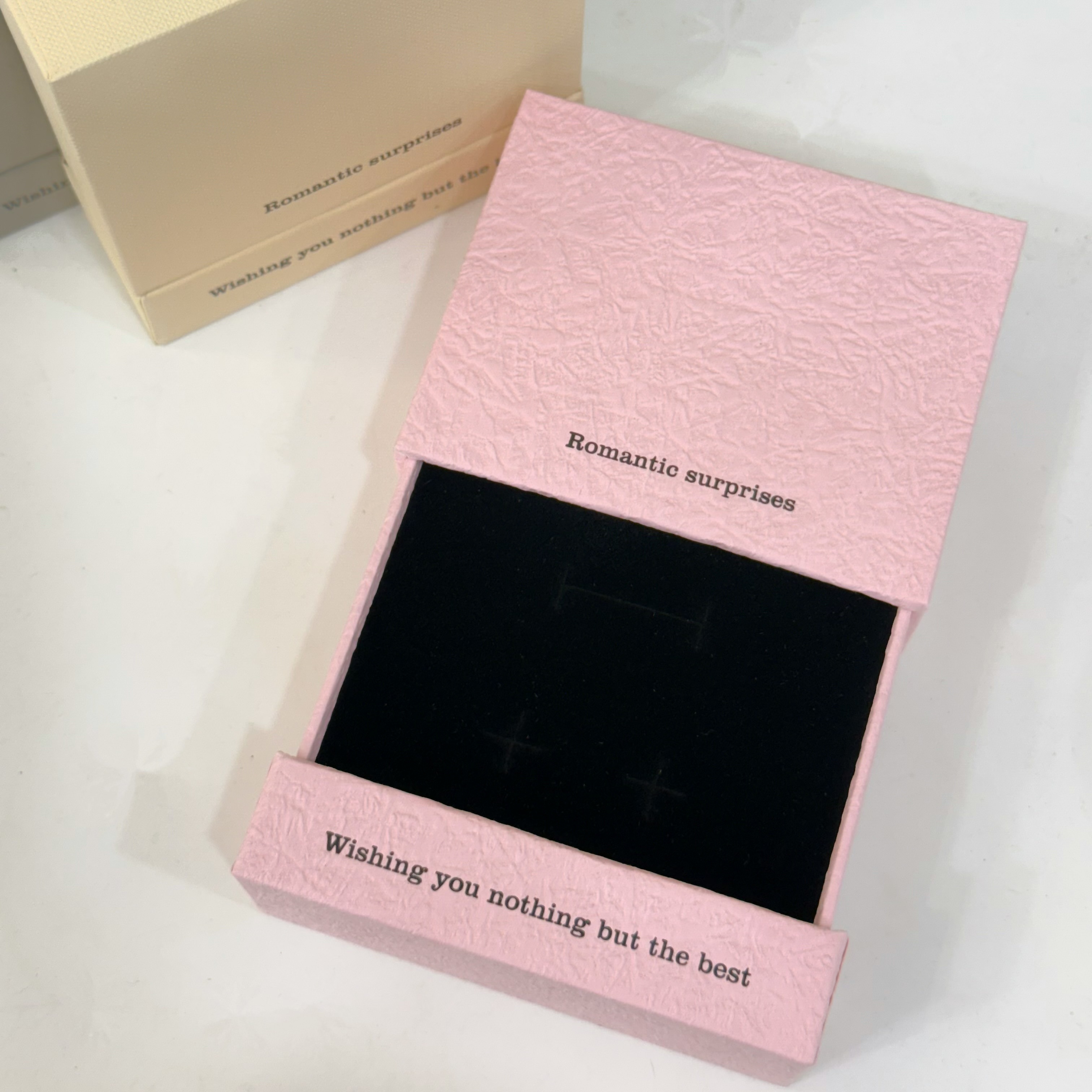 抽拉禮盒包裝（紙袋、緞帶）