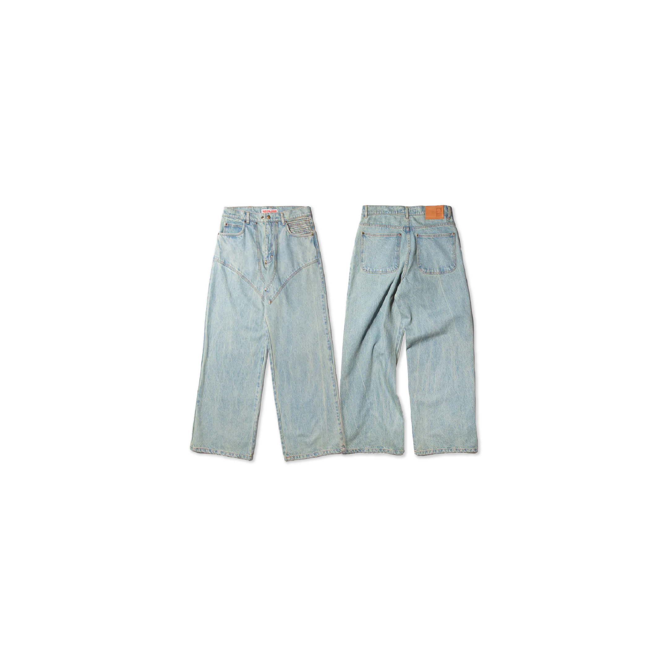 Nul1.org nu-P29 2018 Jeans 造型 裁片 淺藍 牛仔褲
