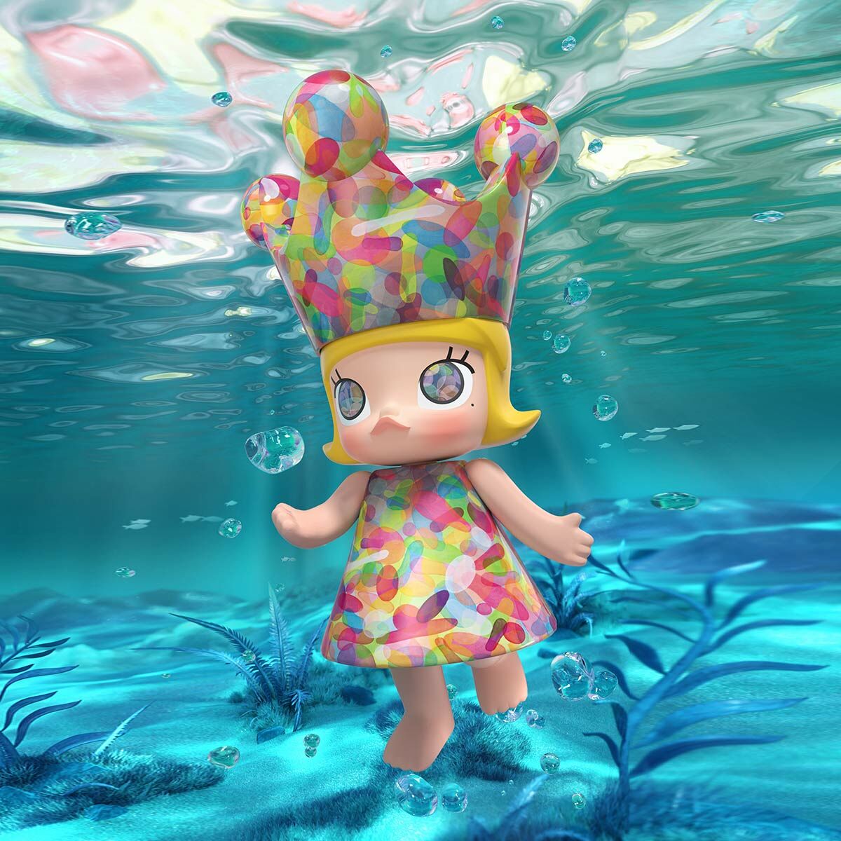 POPMART POP MART 泡泡瑪特 MEGA SPACE MOLLY ROYAL 黃宇興 彩色氣泡手辦 1000% 400% 公仔