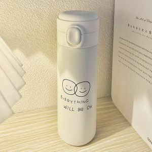 《5448》ins可愛笑臉304不銹鋼保溫瓶