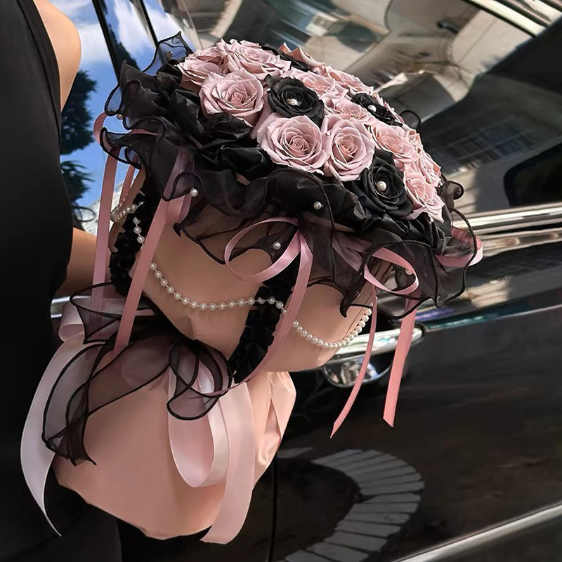 Ballet Royal Aesthetic Artificial Roses Bouquet - 21 Stalks