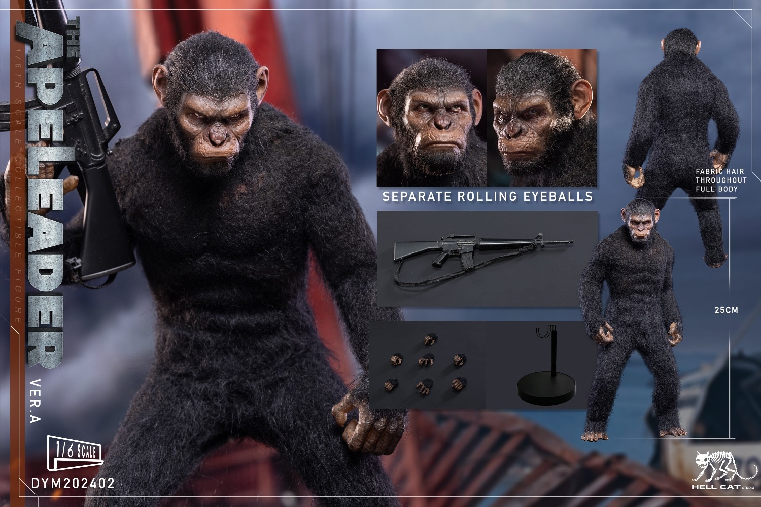 Hellcat DYM202402A 1/6 Ape Leader action figure (現貨)