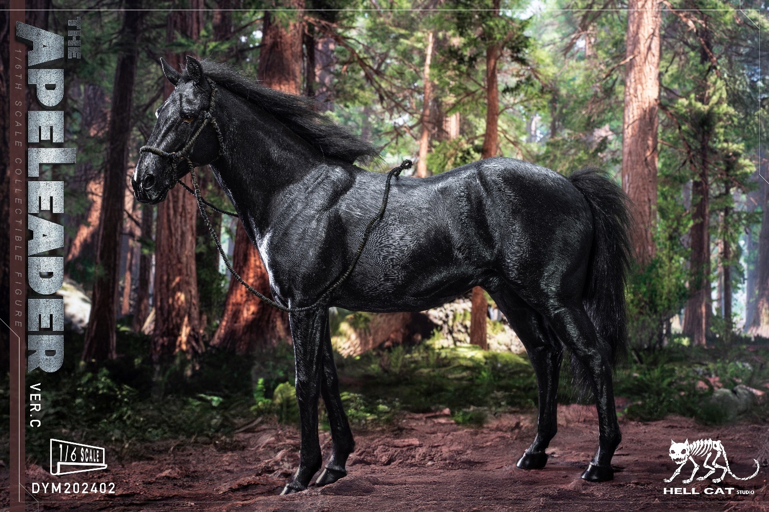 Hellcat DYM202402C 1/6 black painted horse (現貨)