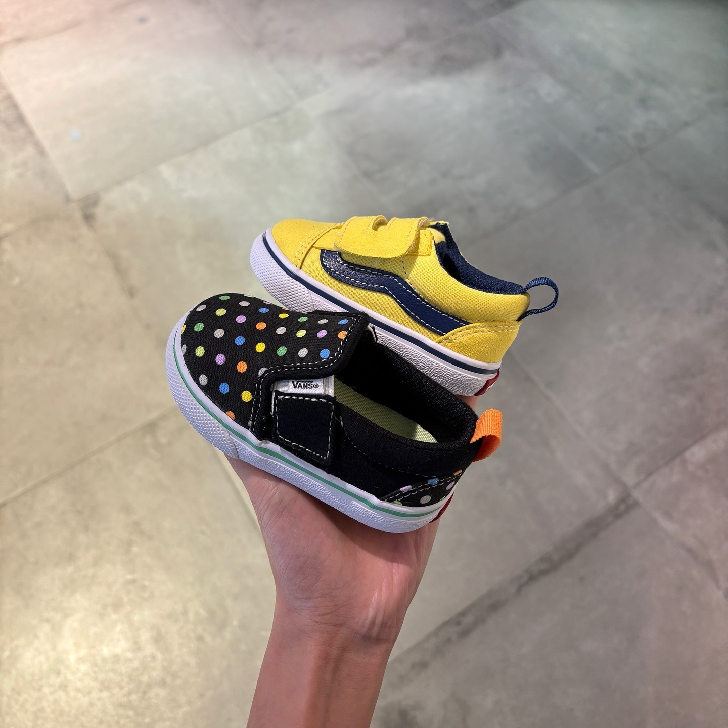 Vans Old Skool 日本限定 黃色 藍色 魔鬼氈 小童 中童 童鞋 V36TDL