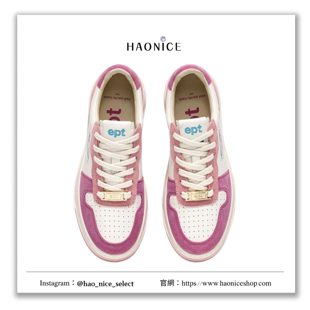 【HAO NICE】韓國🇰🇷 EPT 2024最新款正品 盧虞欣同款 5色 經典款小標 拼接色 低筒增高板鞋 百搭時尚