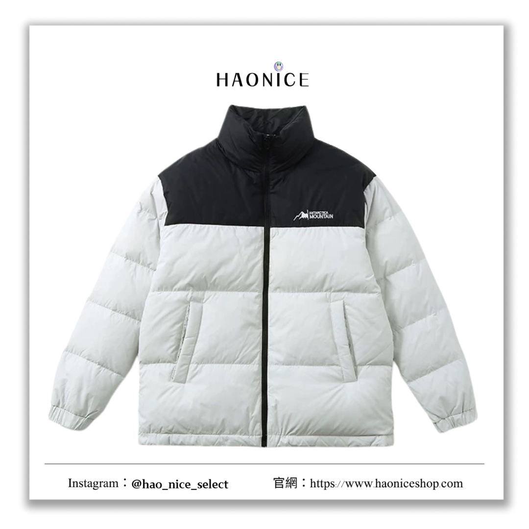 【HAO NICE 】❗️石墨烯黑科技❗️24FW 秋冬新款 素色百搭 簡約時尚保暖 拼接色長袖 羽絨外套