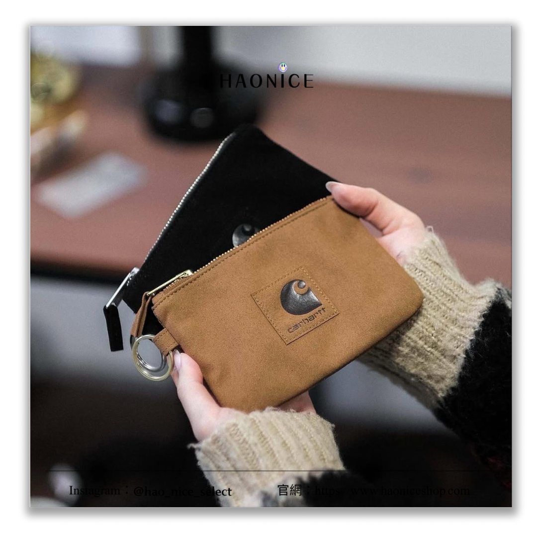 【HAO NICE】日本潮流 Carhartt WIP Suede Zip Wallet卡哈 麂皮小錢包鑰匙包