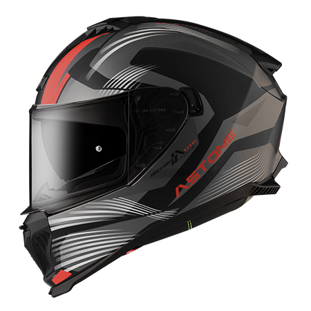 ASTONE GT6 平黑 YB03紅 彩繪 全罩式帽款