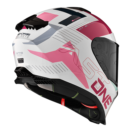ASTONE GT6 白 YB02桃 彩繪 全罩式帽款