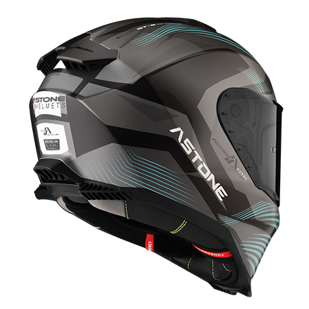 ASTONE GT6 黑 YB03藍 彩繪 全罩式帽款