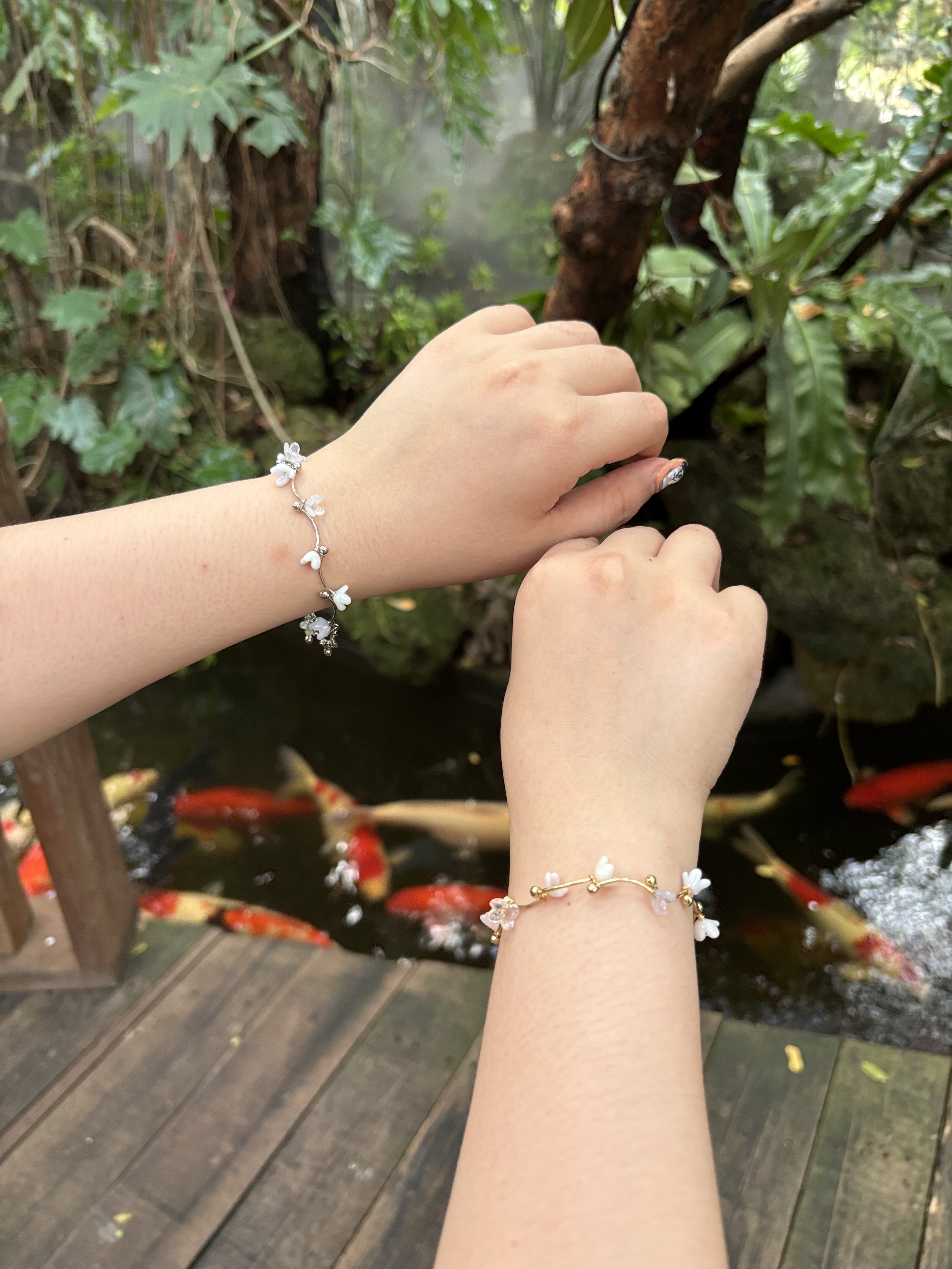 [手作家] 桂花形狀手鏈