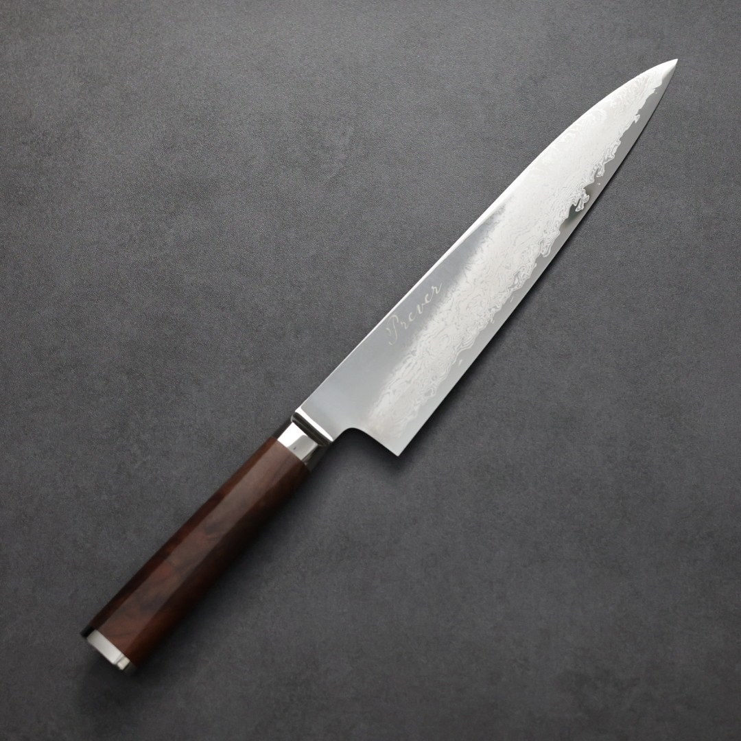 龍泉刃物 PREVER 牛刀 240mm VG10 67層鎳染大馬士革