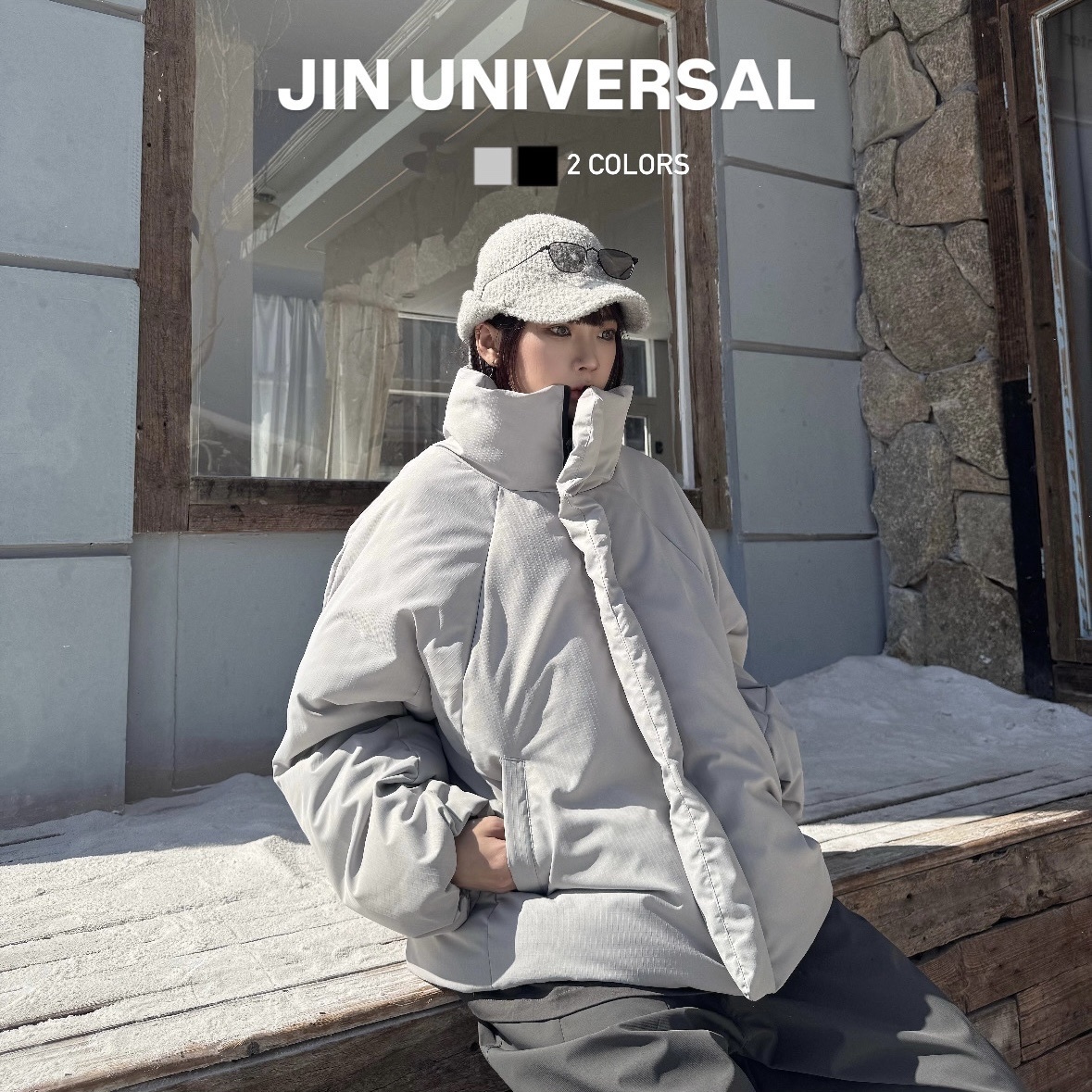 JIN UNIVERSAL  抗撕裂麵包羽絨鋪棉外套 特殊布料防潑水防污 麵包羽絨鋪棉外套