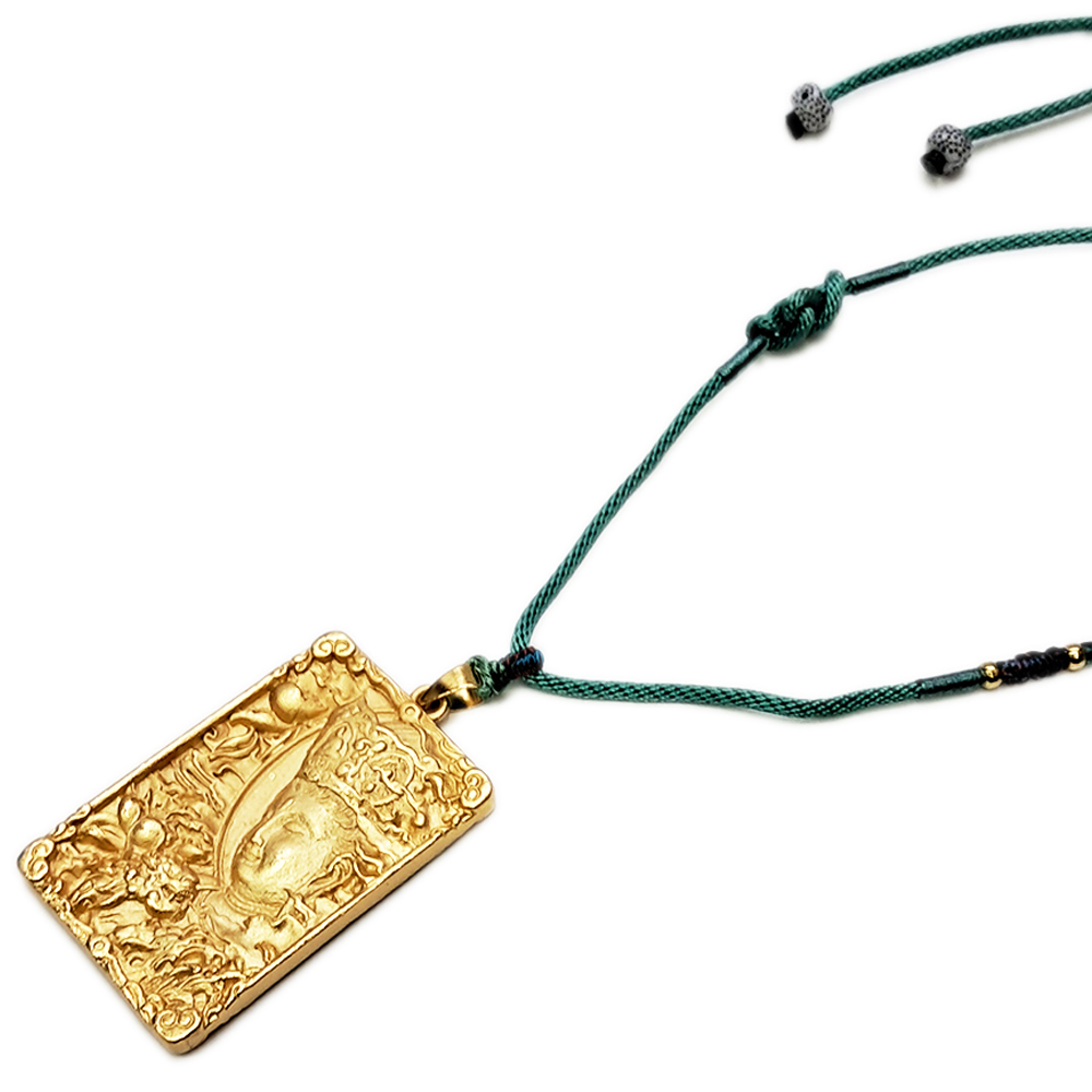 觀自在菩薩{沙金}中國結項鍊【十方】154193