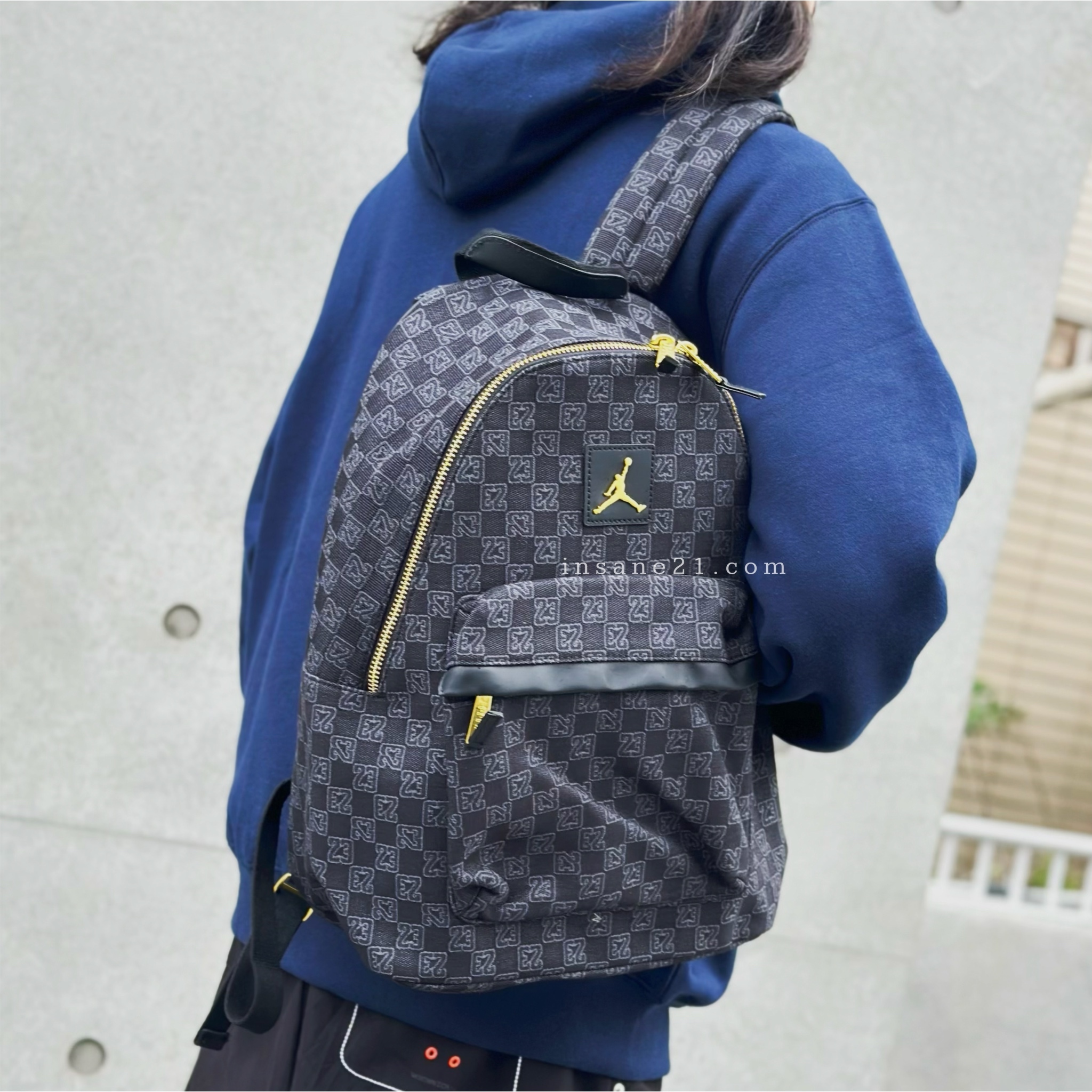 NIKE AIR JORDAN MONOGRAM BACKPACK 復古 老花 金標 後背包 JD2543-013  陳傑憲同款