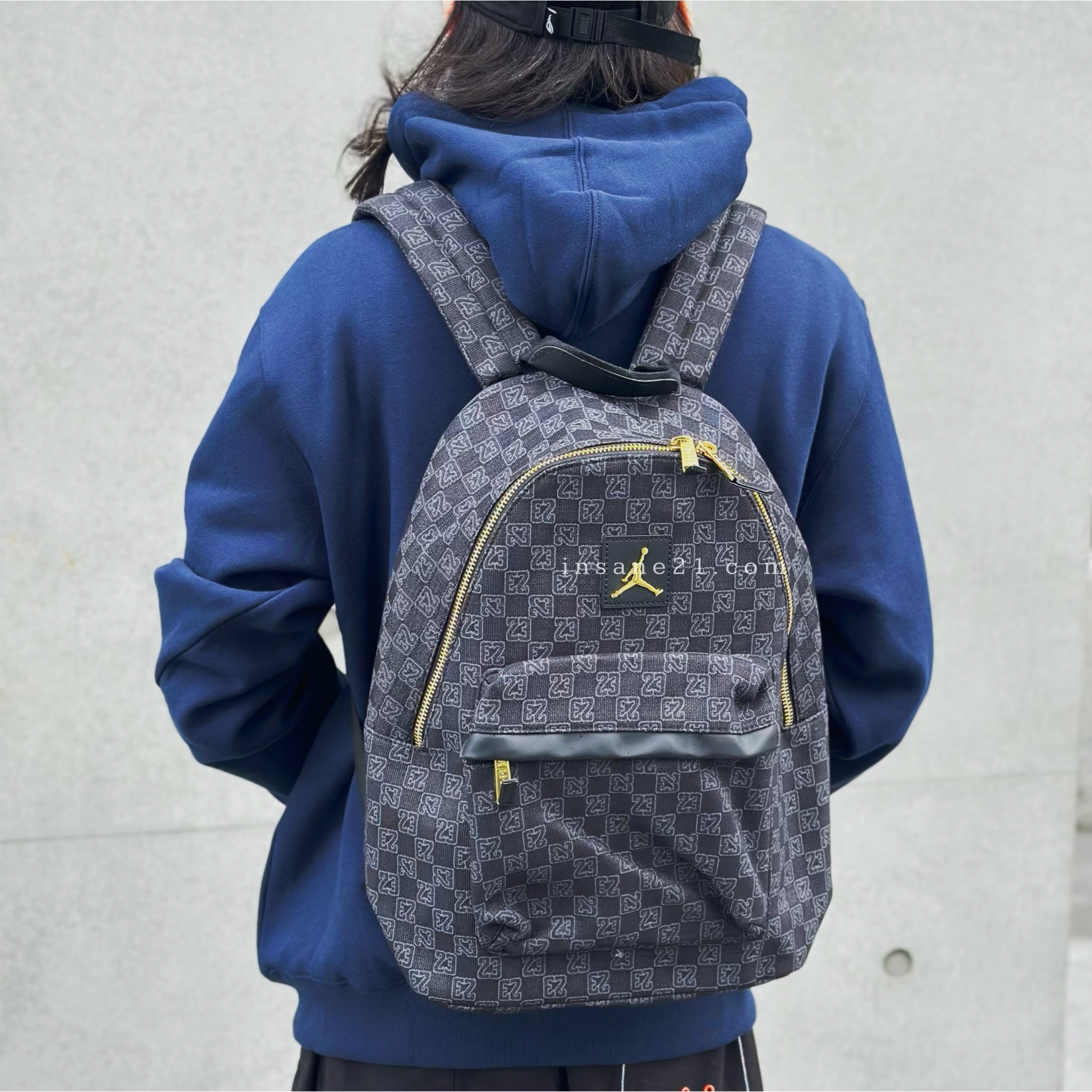 NIKE AIR JORDAN MONOGRAM BACKPACK 復古 老花 金標 後背包 JD2543-013  陳傑憲同款