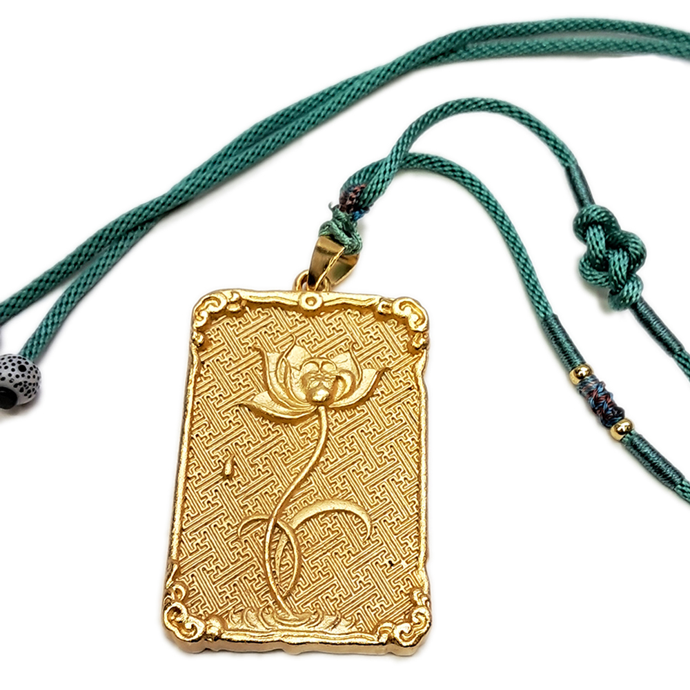 降龍觀音 {沙金}中國結項鍊【十方】154195