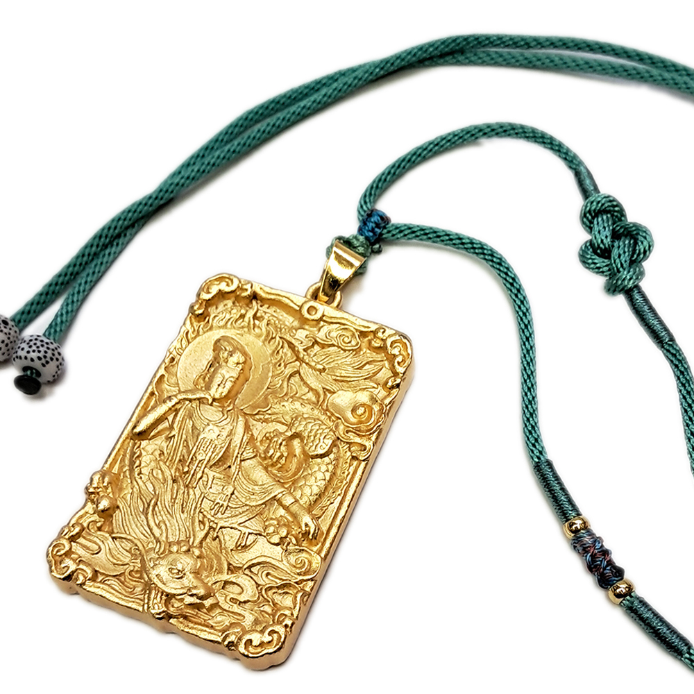 降龍觀音 {沙金}中國結項鍊【十方】154195