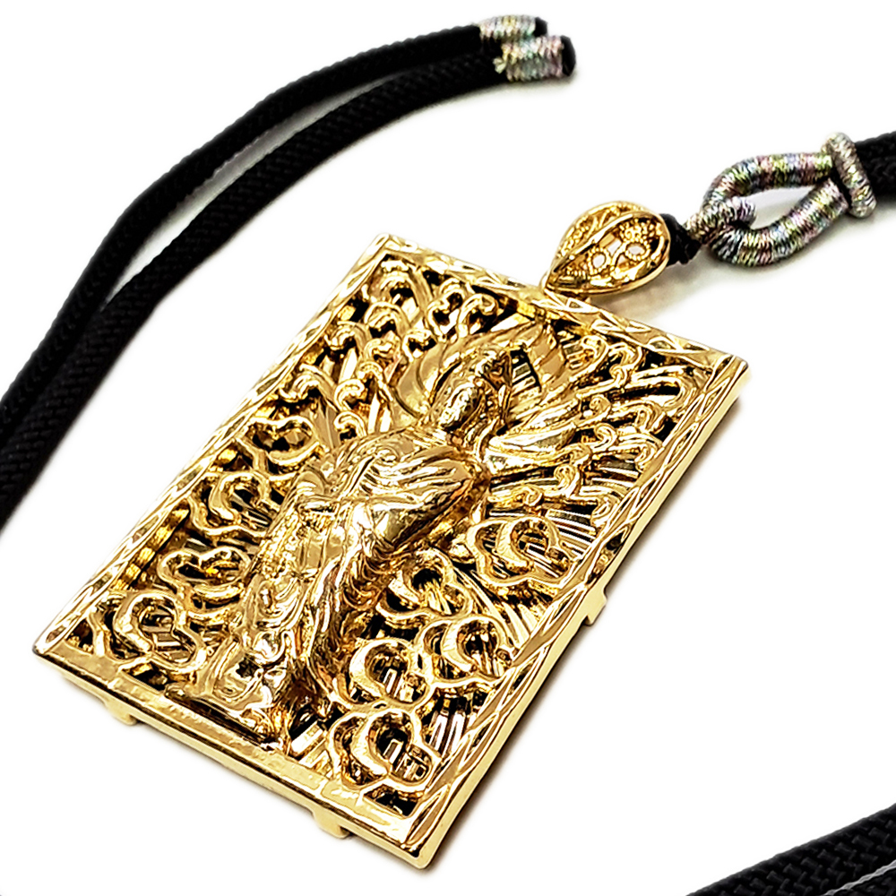 白衣觀音 {沙金}中國結項鍊【十方】154196