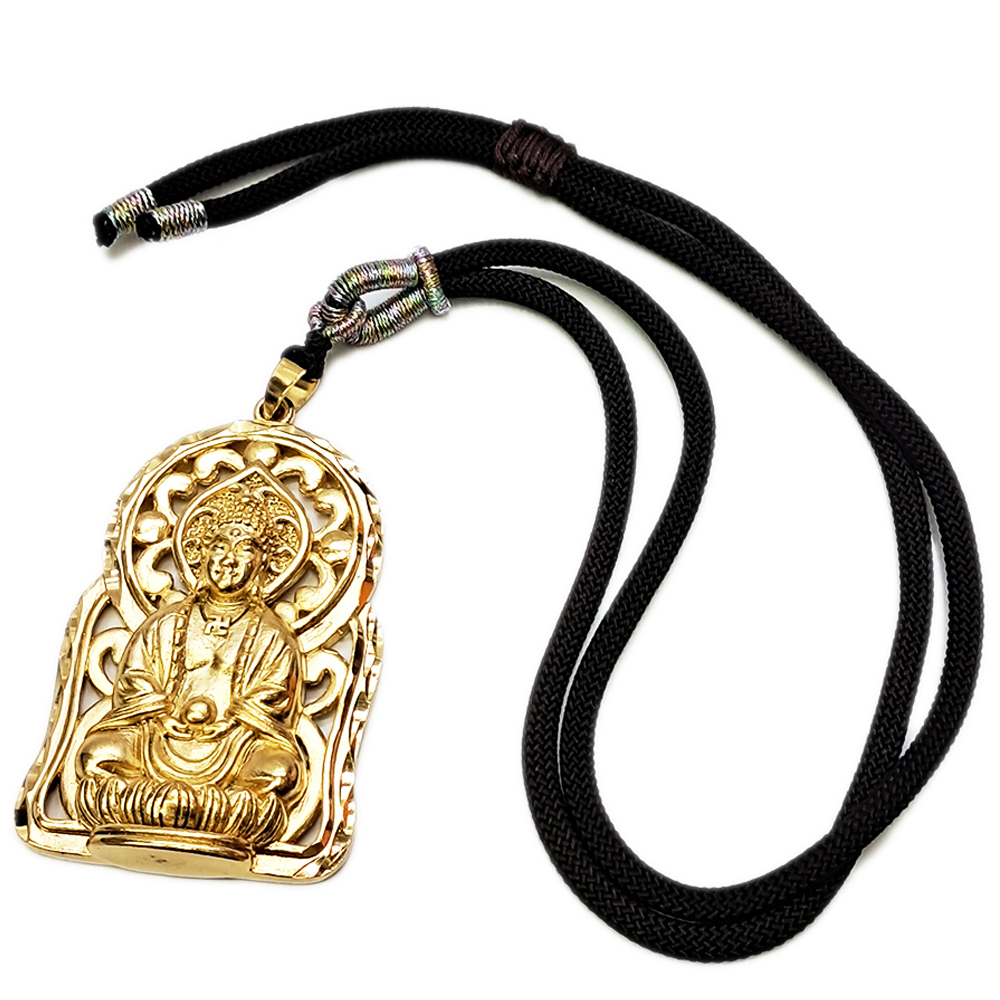 阿彌陀佛 {沙金}中國結項鍊【十方】154197