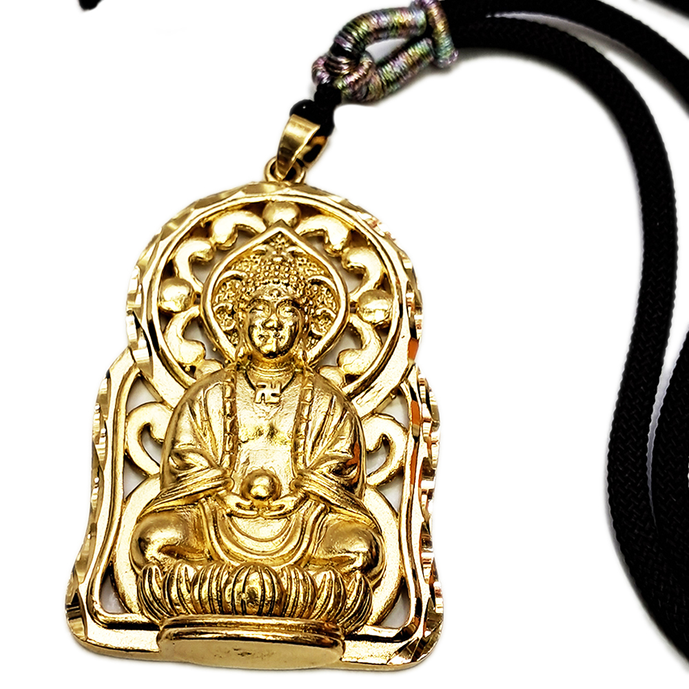 阿彌陀佛 {沙金}中國結項鍊【十方】154197